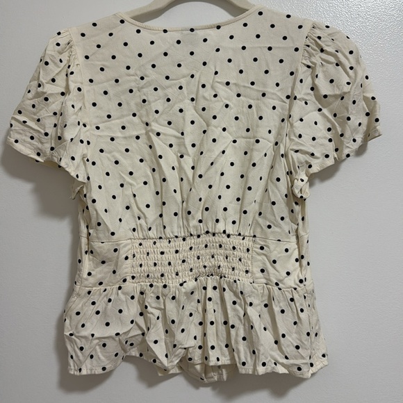 button down polka dot blouse - Picture 4 of 4